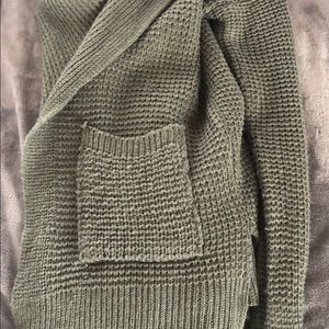 Knit Army Green Cardigan